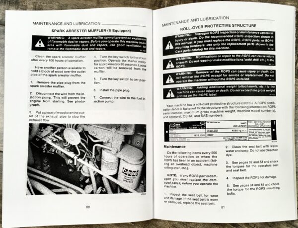 Case 1845C Uni-Loader Skid Steer Service Parts Operators Manual Repair Shop Book - Image 6