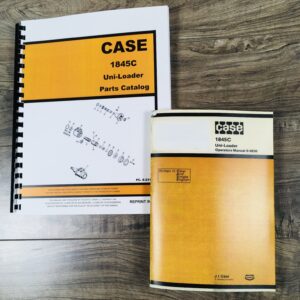 J I Case 1845C Uni Loader Parts And Operators Manual Catalog Skid Steer Assembly