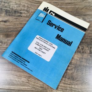 International 4130 Skid Steer Compact Loader Onan Engine Service Manual Repair