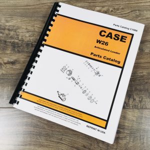 J I Case Model W26 Articulated Loader Wheel Parts Catalog Manual No. C1066