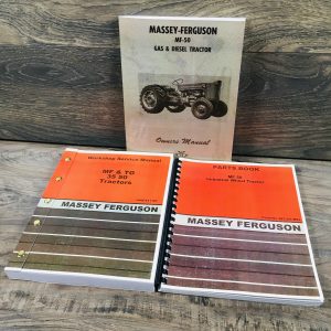 Set Massey Ferguson Mf50 Mf-50 Industrial Tractor Service Operator Parts Manual