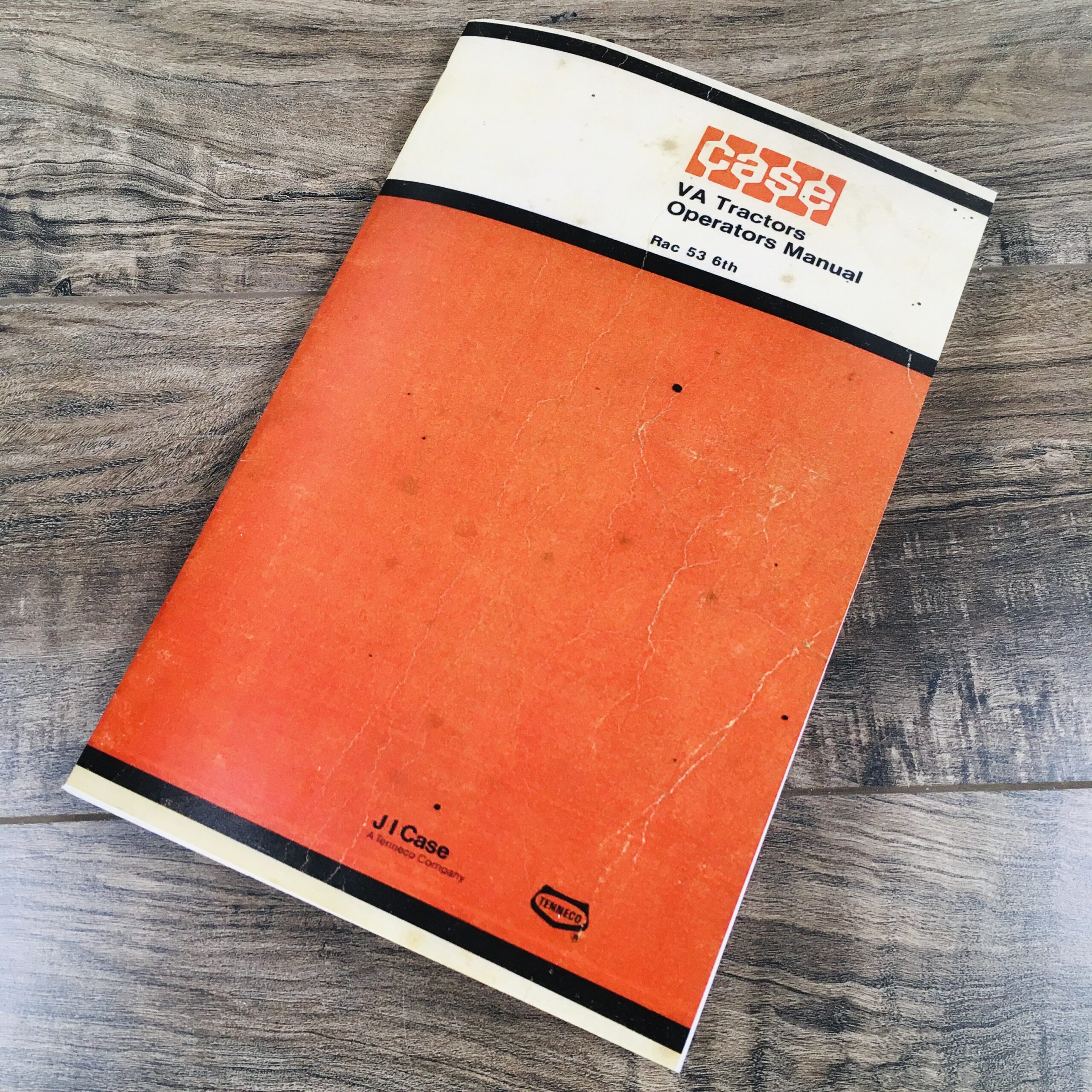 J I Case Va Tractors Vac Vao Vas Vah Operators Owners Manuals Maintenance Book