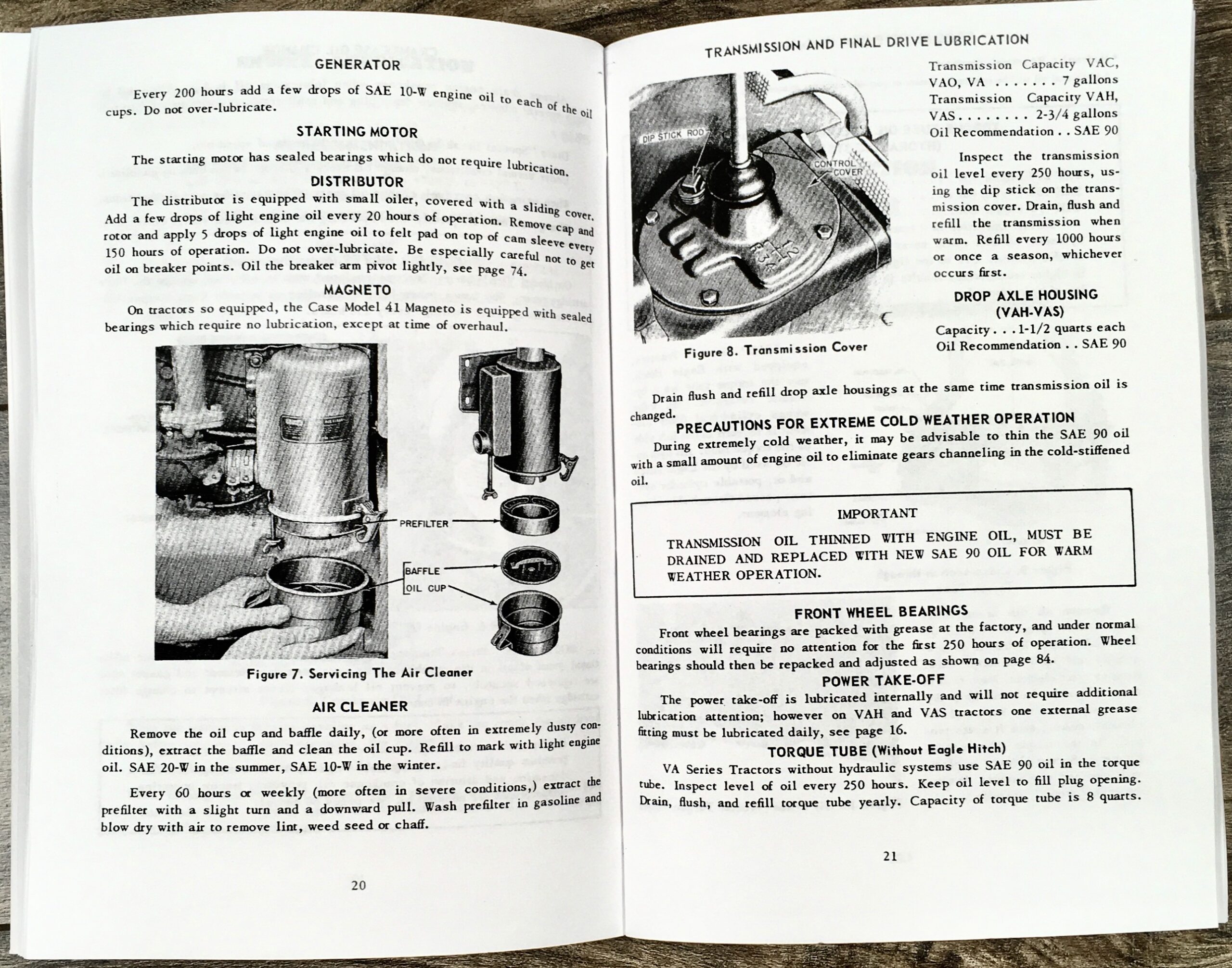 Case Va Series Tractors Vac Vah Vai Vao Vas Vae Service Parts Operators Manual - Image 11