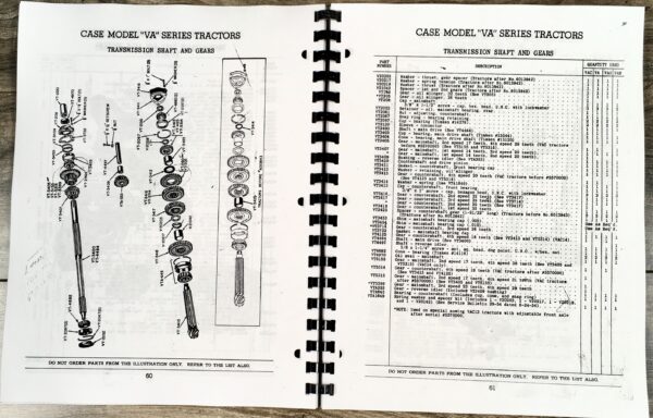Case Va Series VAO VAC VAH Tractor Parts Manual Catalog Book Exploded Views - Image 6