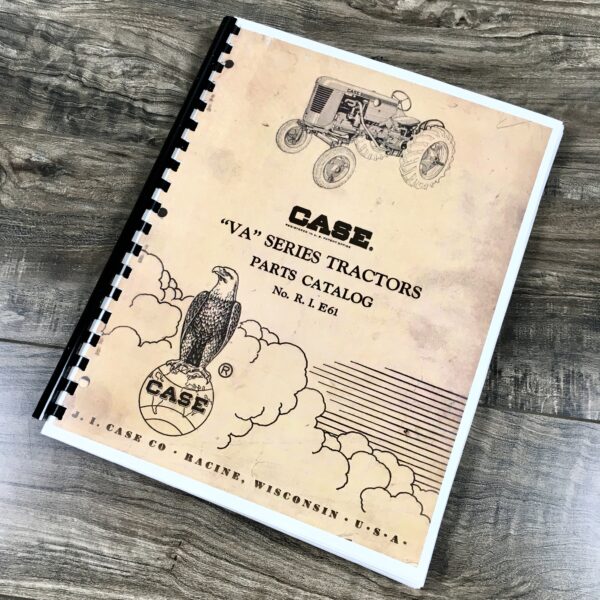 Case Va Series VAO VAC VAH Tractor Parts Manual Catalog Book Exploded Views