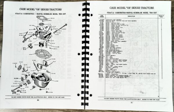 Case Va Series VAO VAC VAH Tractor Parts Manual Catalog Book Exploded Views - Image 4