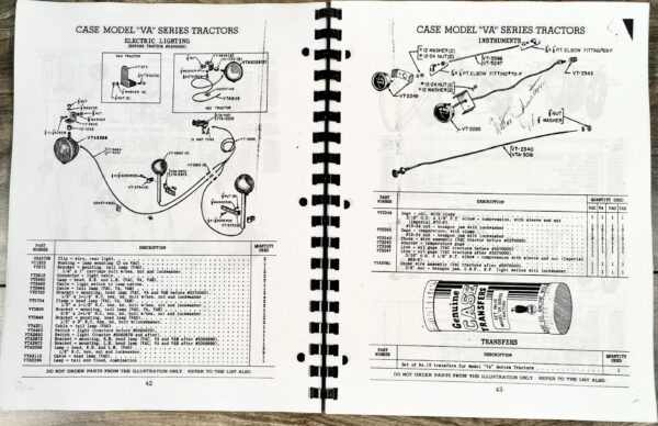 Case Va Series VAO VAC VAH Tractor Parts Manual Catalog Book Exploded Views - Image 3