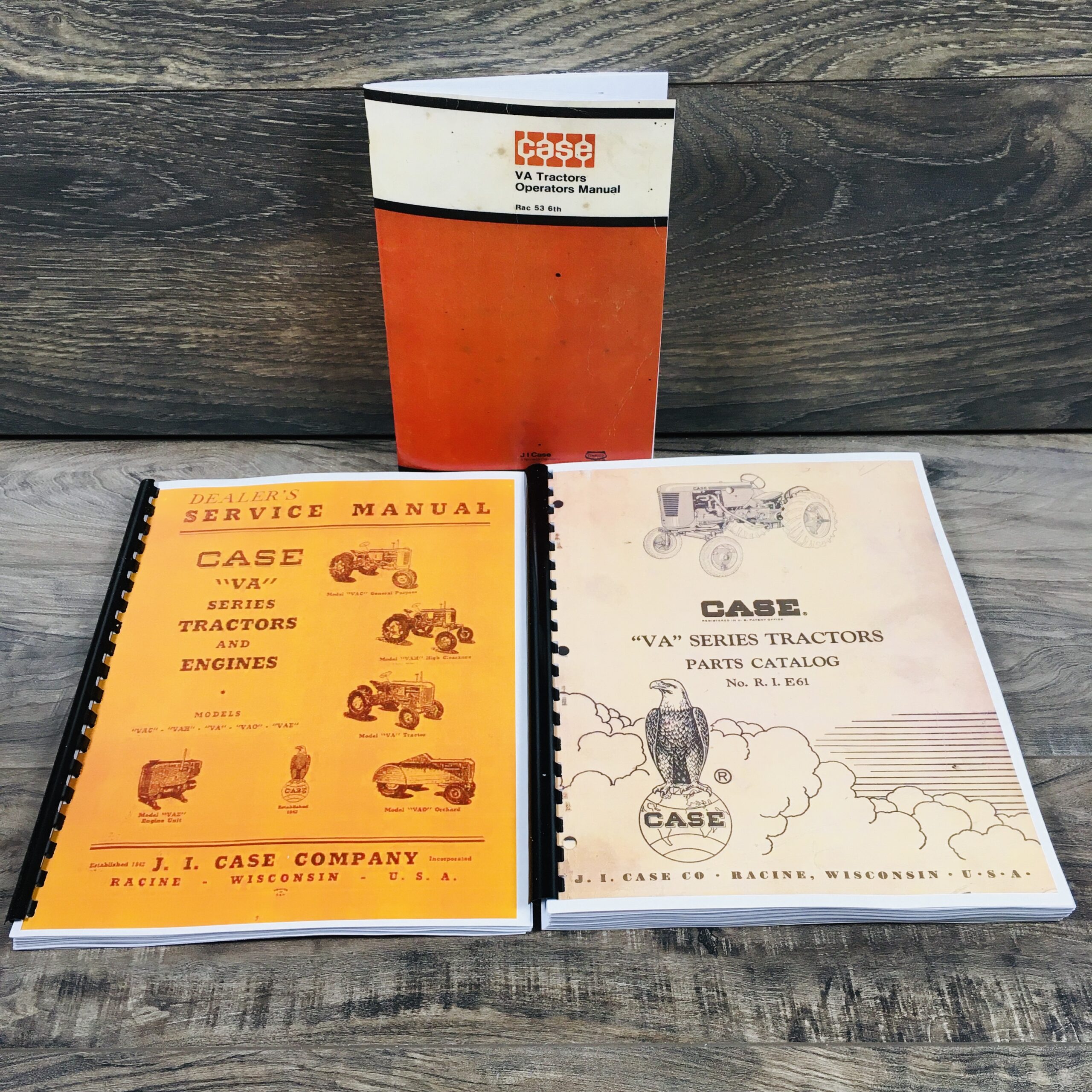 Case Va Series Tractors Vac Vah Vai Vao Vas Vae Service Parts Operators Manual