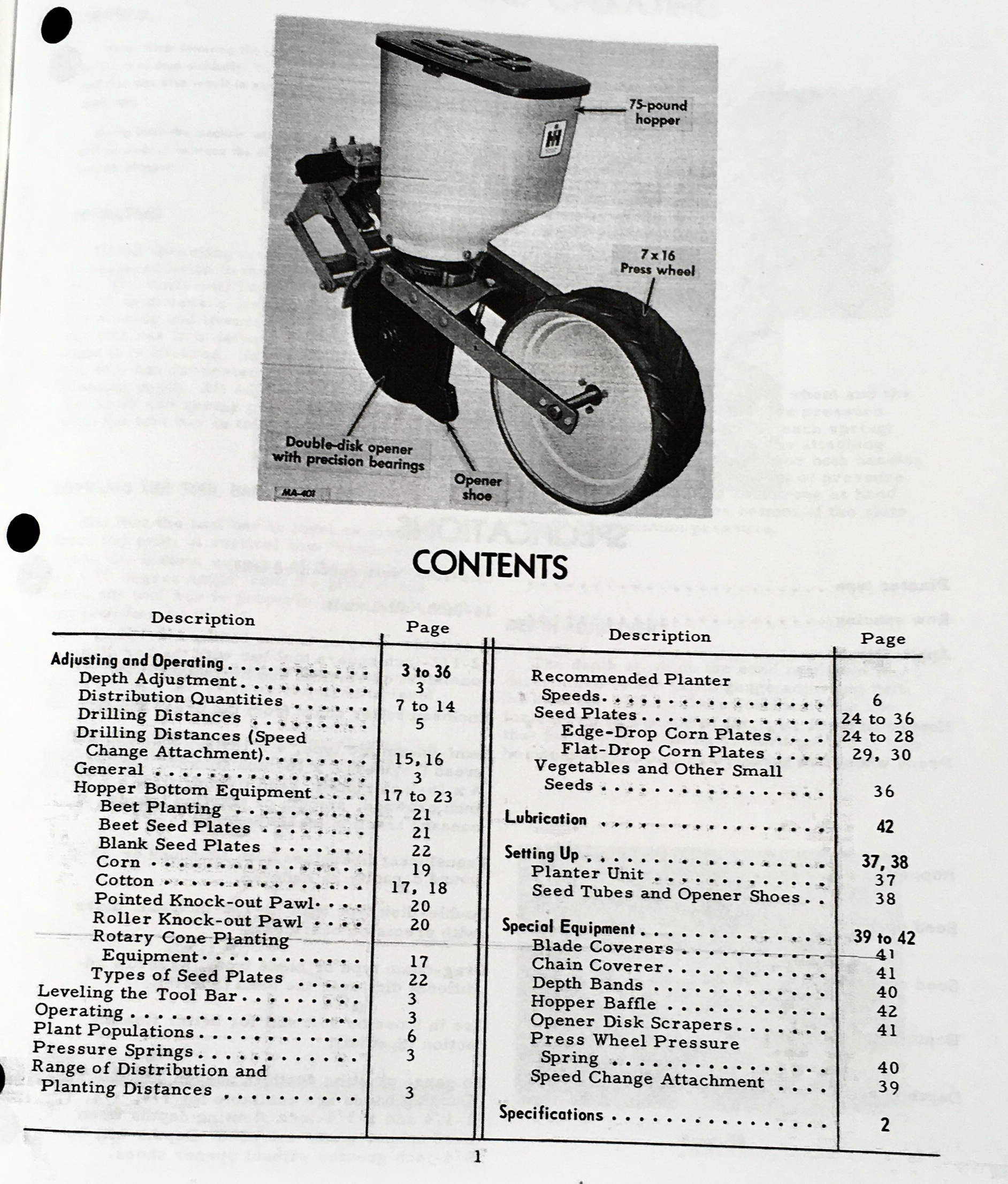 International Harvester 295 Planter Operators Manual Owners Book Maintenance - Image 2