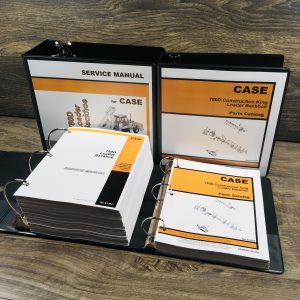 Case 780D Construction King Backhoe Loader Service Manual Parts Catalog Set