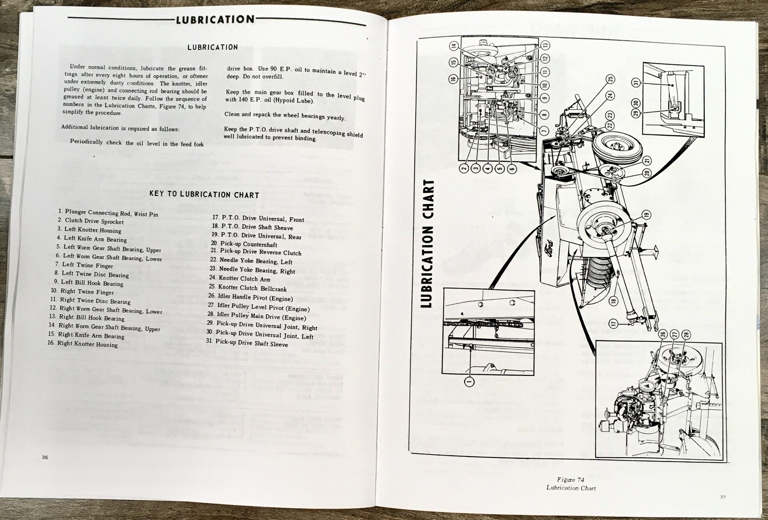 Ford 530 Hay Baler Operators Owners Manual Adjustments Operation Lube New Print - Image 7