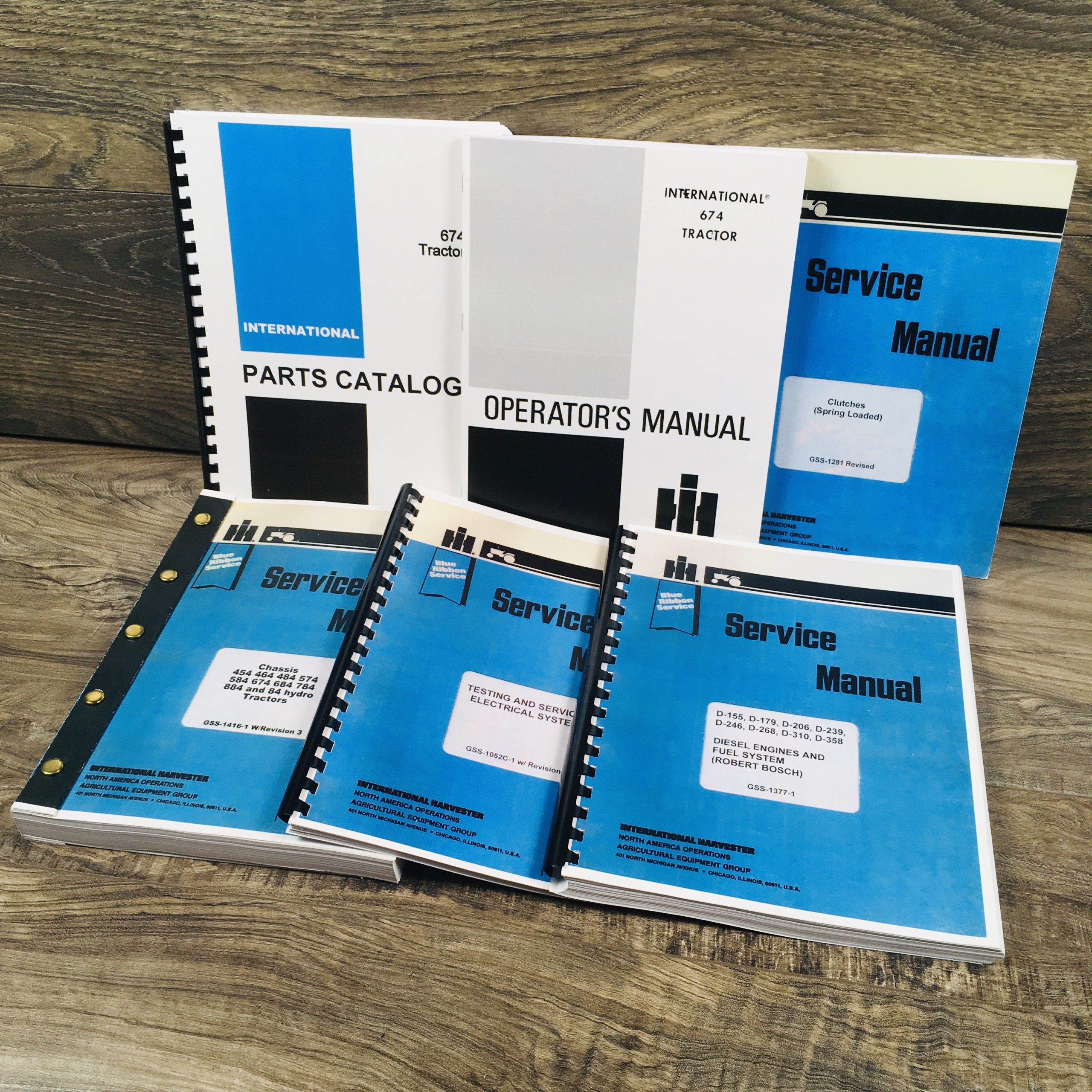 International 674 Diesel Tractor Service Parts Operators Manual Engine Chassis