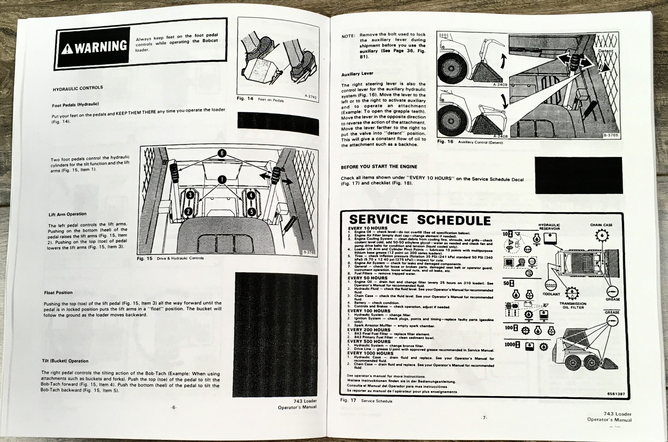 Bobcat 743 Loader Skid Steer Owners Operators Manual Book Maintenance Parts - Image 7