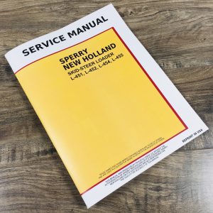 New Holland L451 L452 L454 L455 Skid-Steer Loader Service Repair Shop Manual