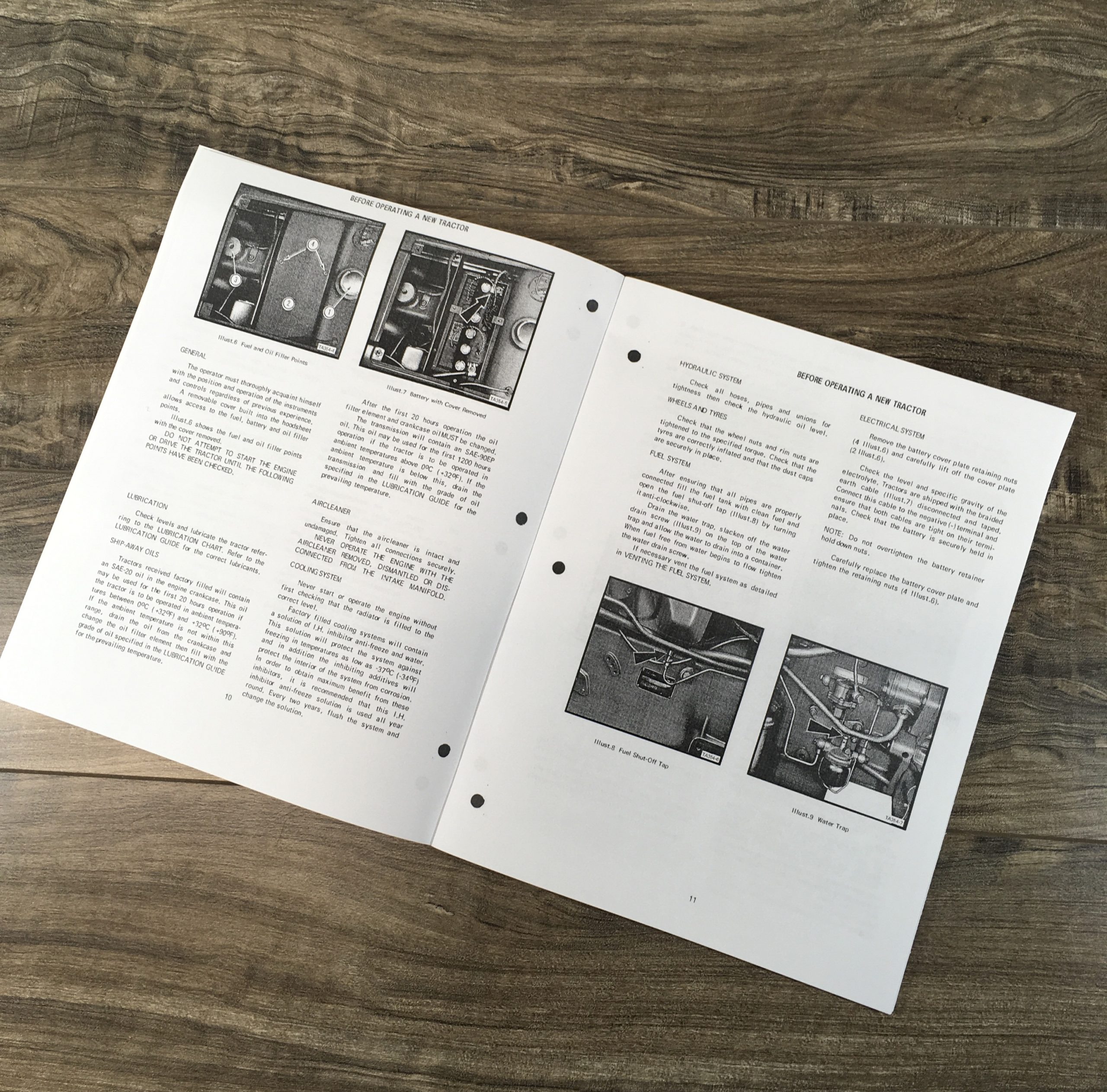 International 354 2300 Tractor Owners Operators Manual Maintenance Controls - Image 4