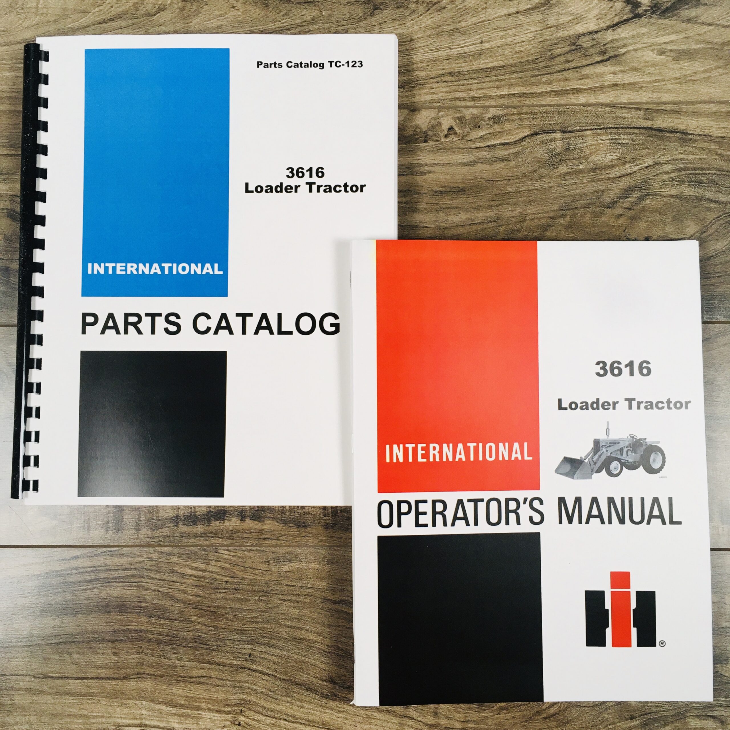 International Ih 3616 Loader Tractor Operator Owners Manual Parts Catalog Set