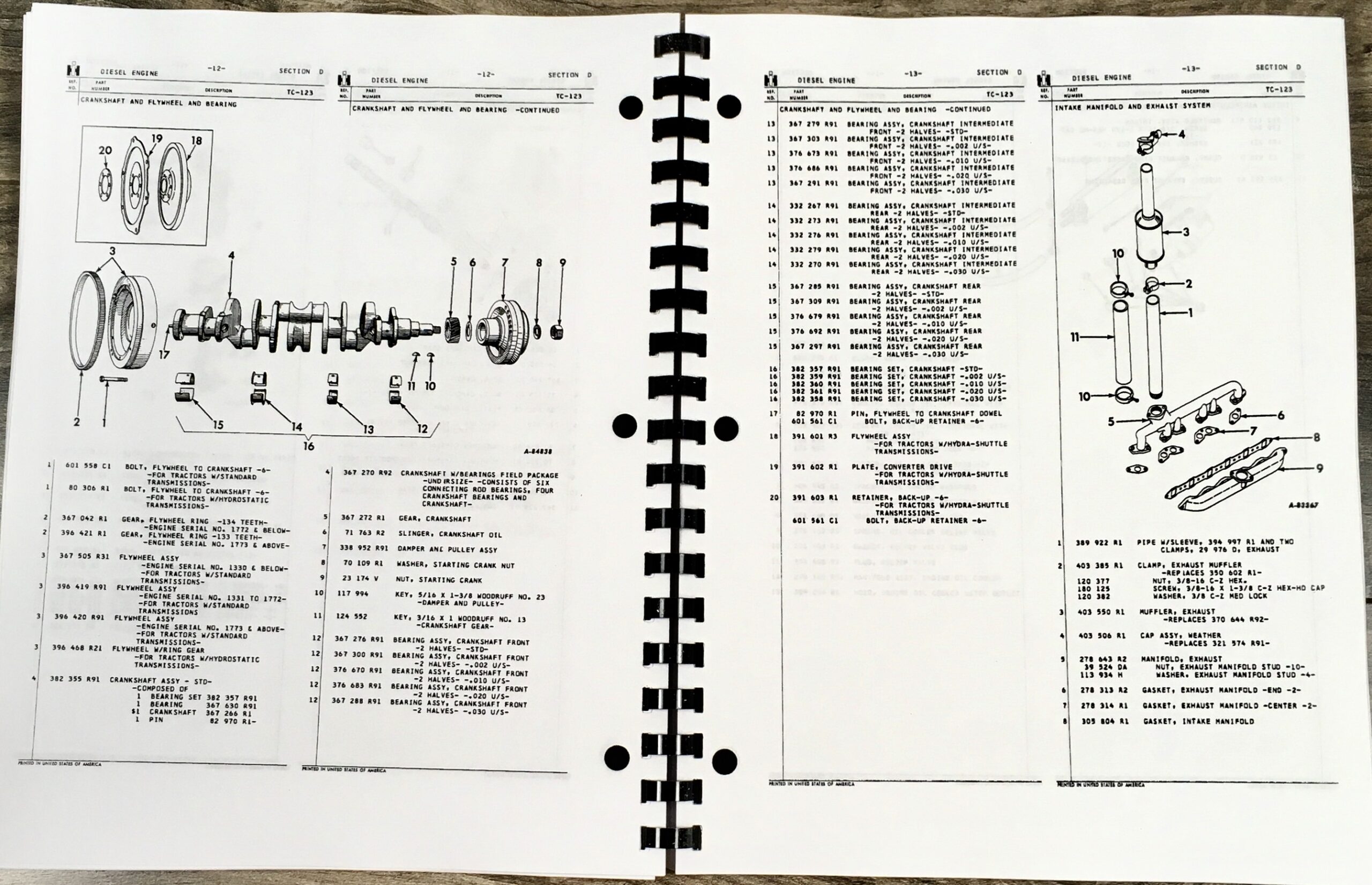 International Ih 3616 Loader Tractor Operator Owners Manual Parts Catalog Set - Image 11