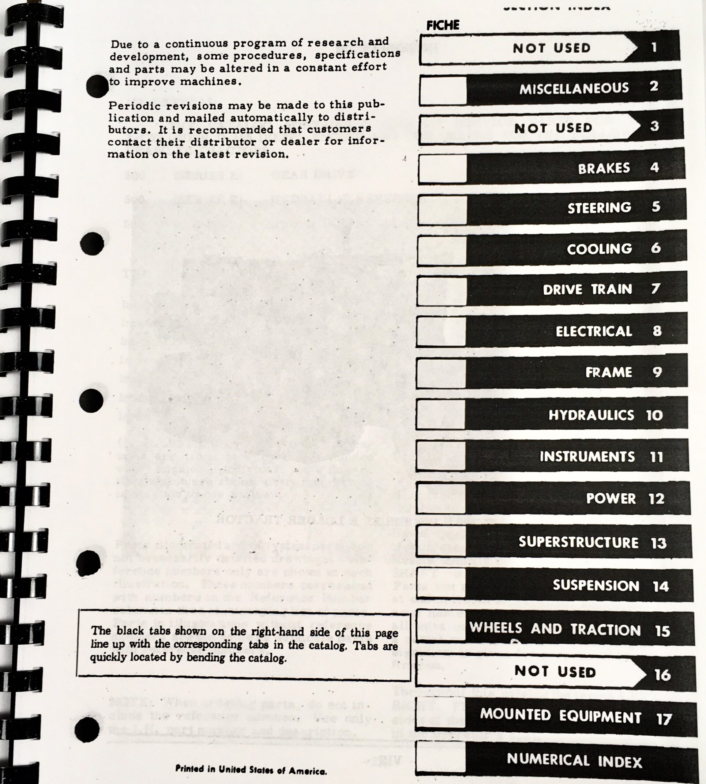 International Ih 500 Series E Crawler Tractors and Equipment Parts Manual Catalog - Image 2