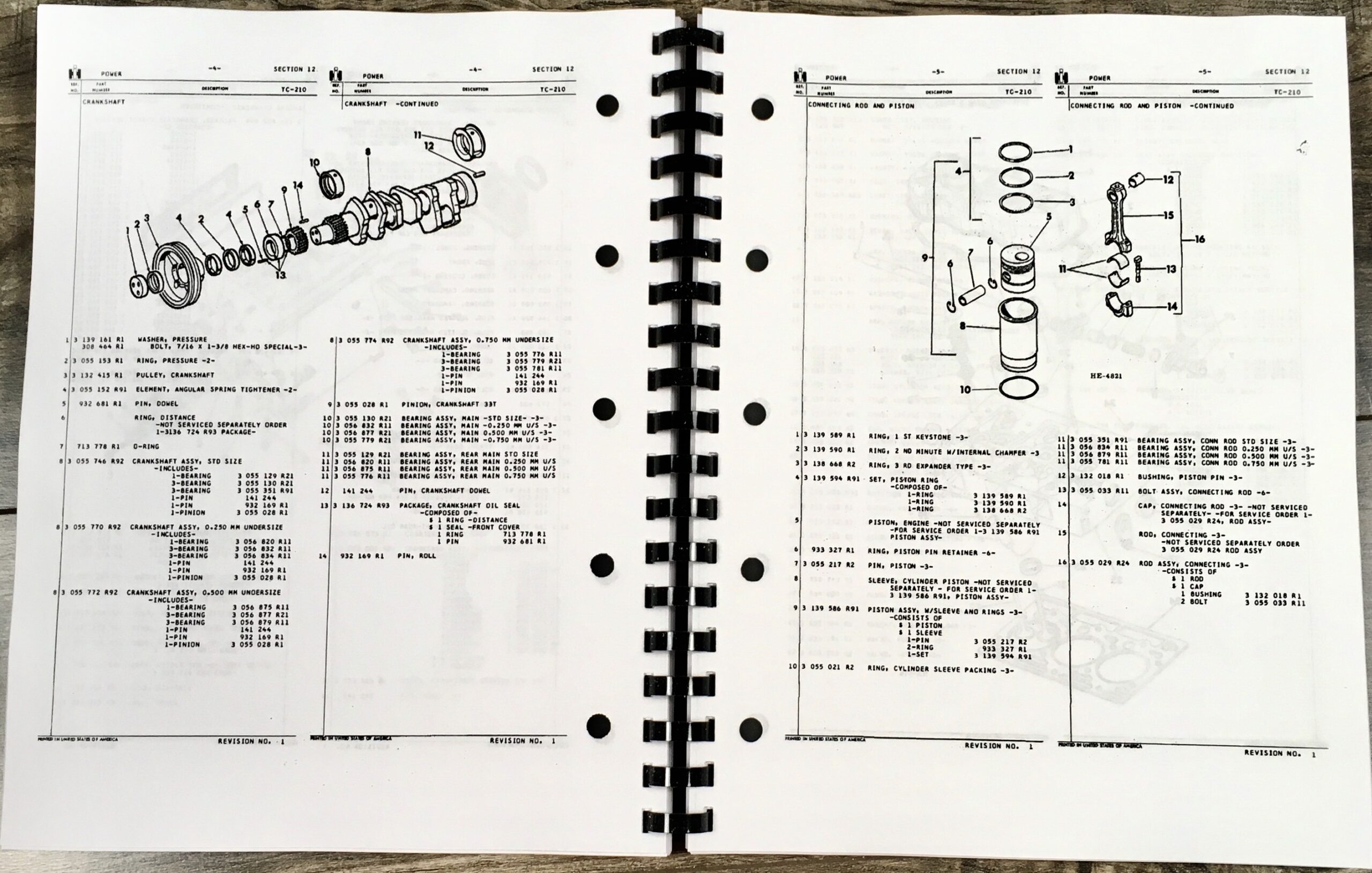 International Ih 500 Series E Crawler Tractors and Equipment Parts Manual Catalog - Image 7