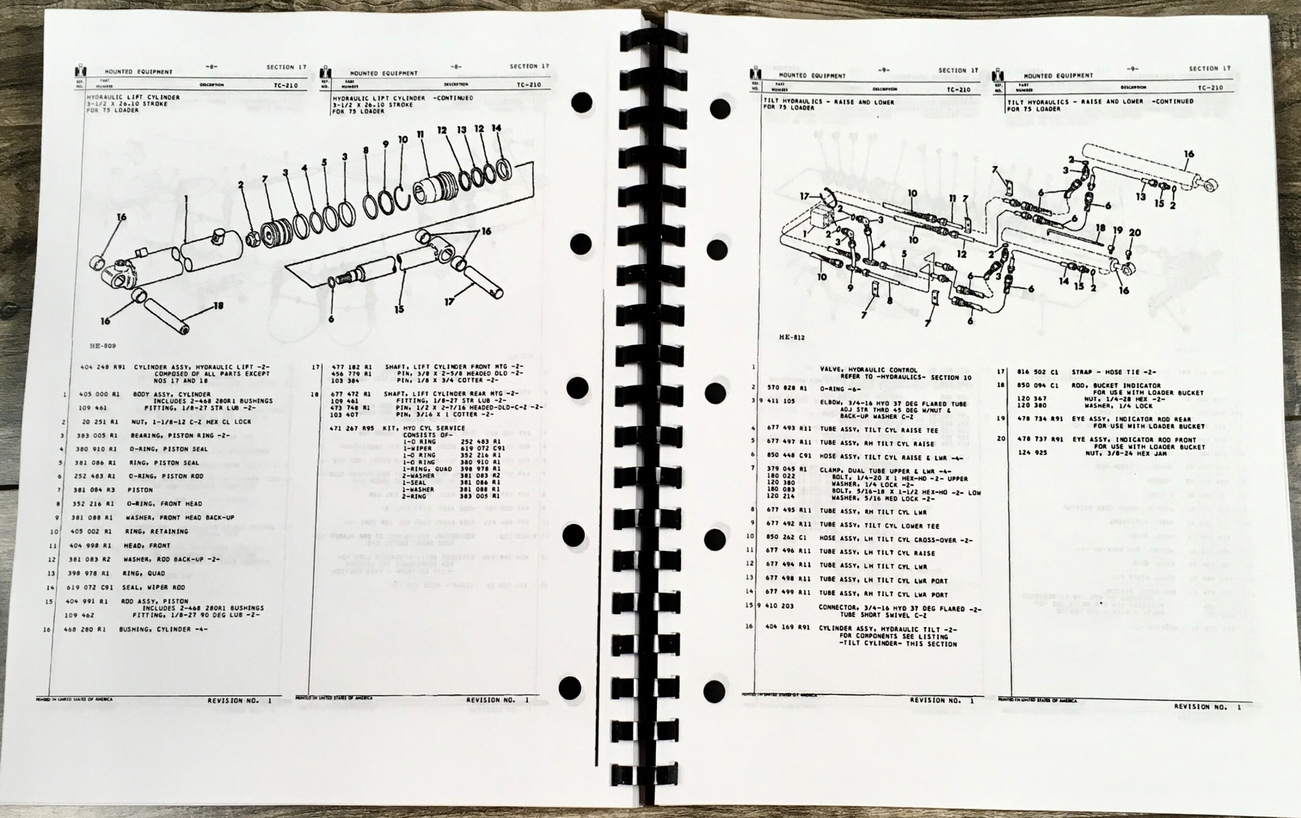 International Ih 500 Series E Crawler Tractors and Equipment Parts Manual Catalog - Image 6