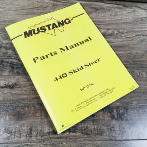 Mustang 440 Skidsteer Loader Parts Manual Catalog Exploded Views Numbers