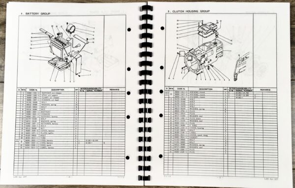 Kubota L285 Tractor Parts Manual Catalog Book Assembly Schematics Exploded Views - Image 7