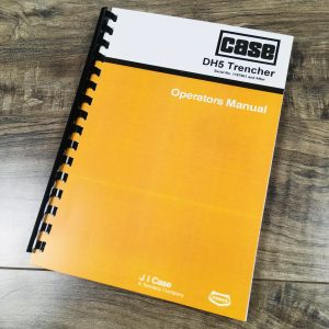 Case Dh5 Trencher Operators Owners Manual Maintenance Book Davis 1187961-After