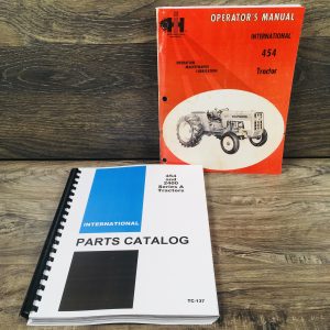 International 454 Tractor Parts Operators Manual Set Catalog Owners Book