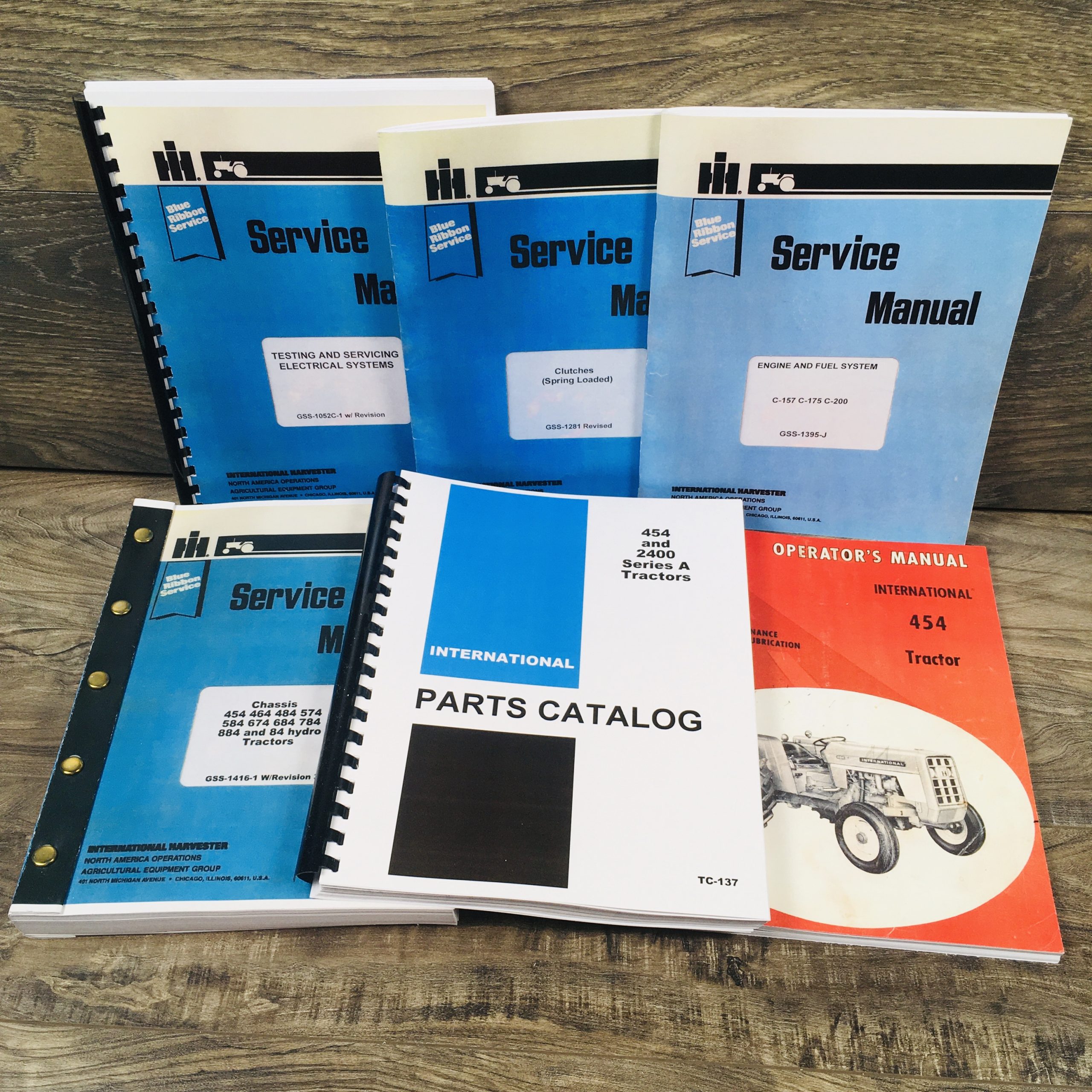 International Ih 454 Gas Tractor Service Operators Parts Manual Repair Shop Book