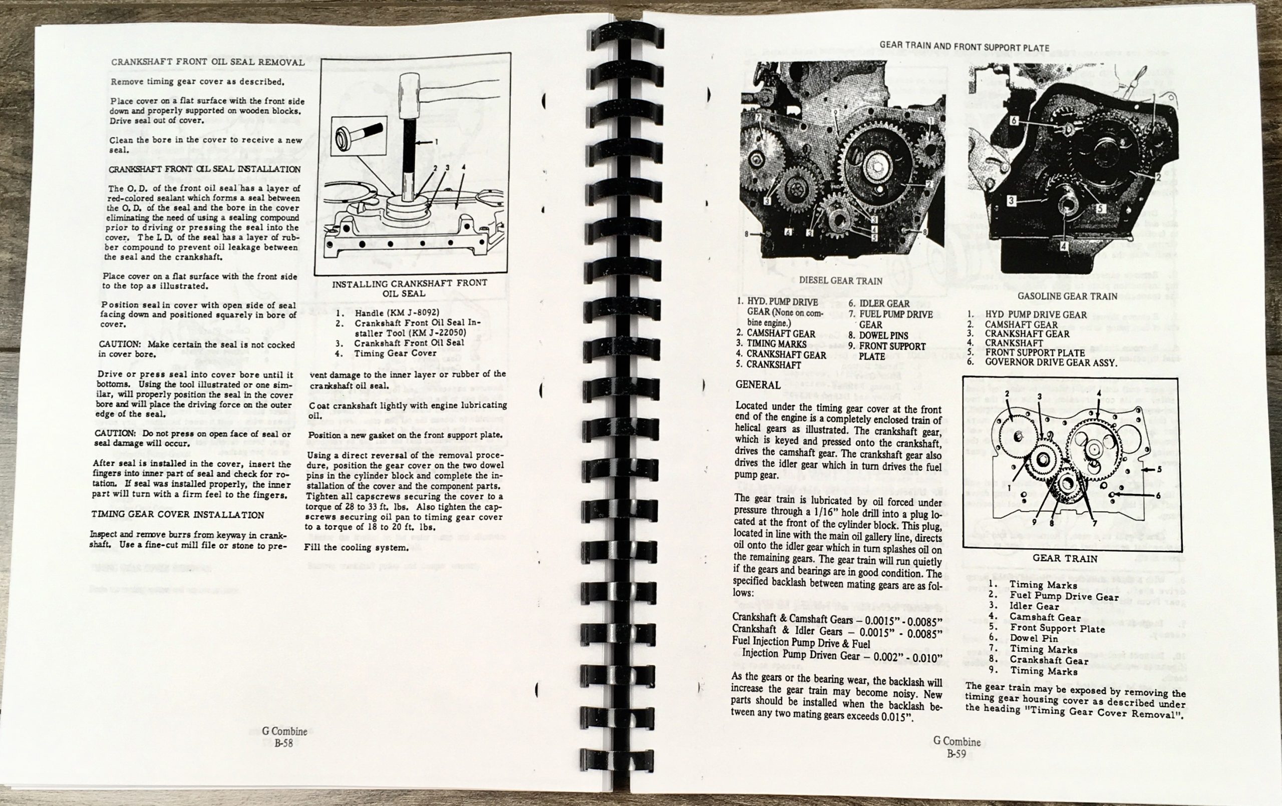 Allis Chalmers Model G Combine Service Repair Technical Shop Manual Overhaul - Image 4