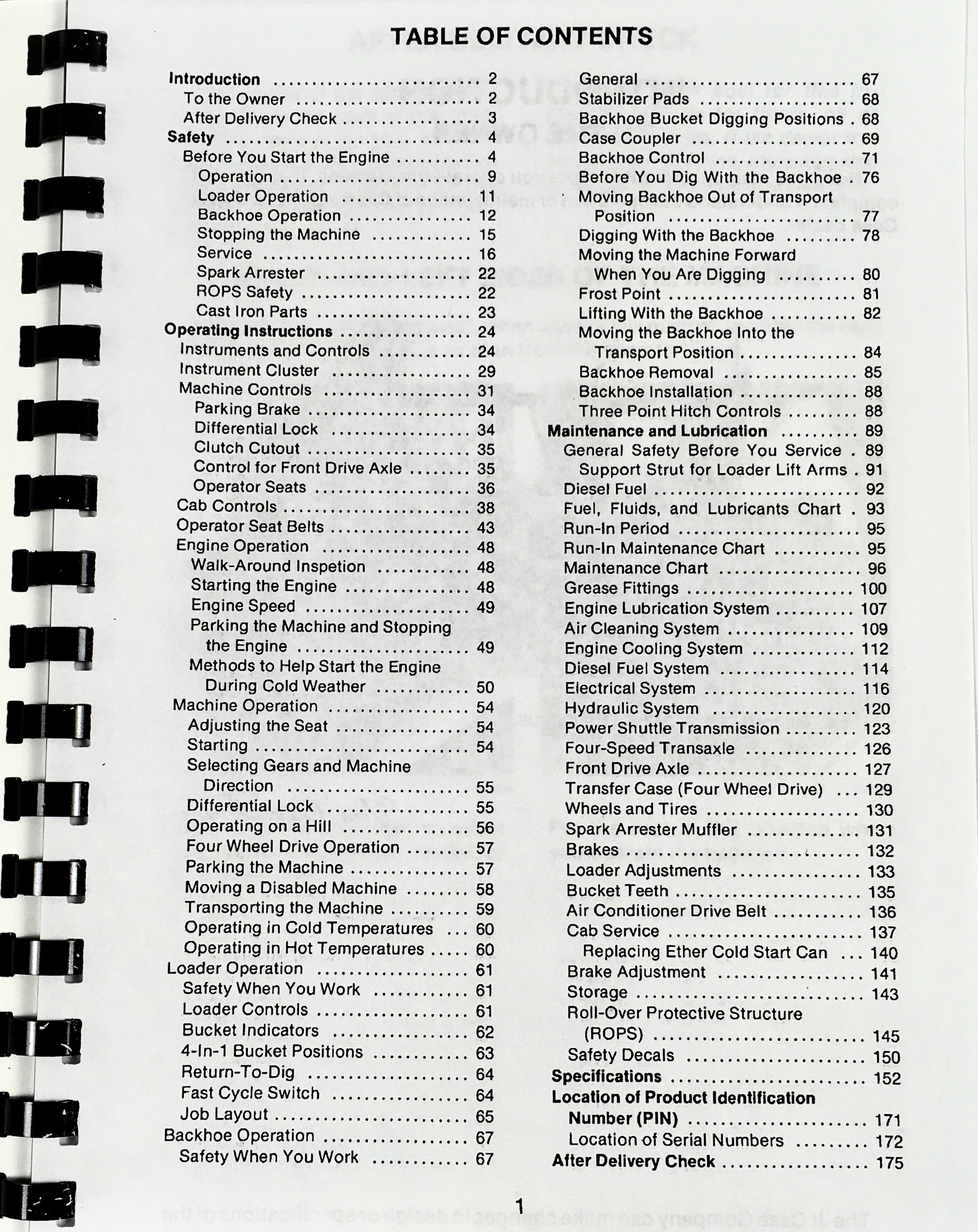 Case 580E 580 Super E Construction King Loader Backhoe Operators Owners Manual - Image 2