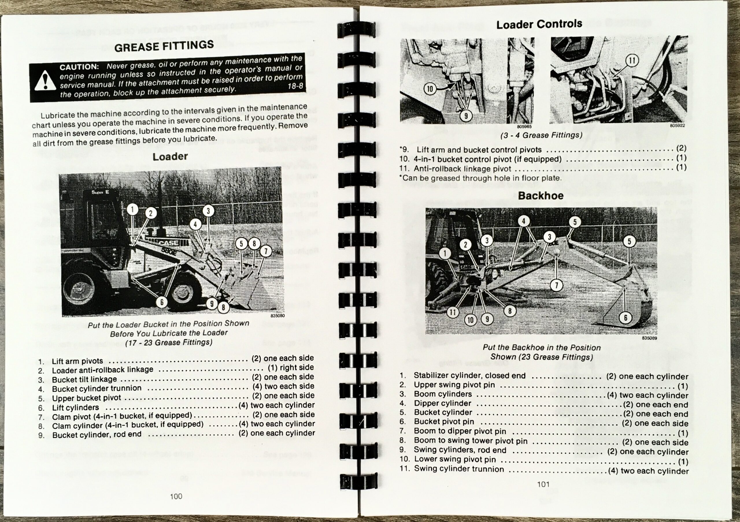 Case 580E 580 Super E Construction King Loader Backhoe Operators Owners Manual - Image 7