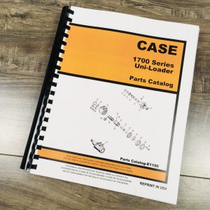 Case 1700 1737 1740 1737S Uni-Loader Parts Manual Catalog Skid Steer Assembly