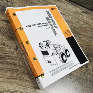 Case 1700 1737 1740 Uni-Loader Skidsteer Service Repair Technical Shop Manual
