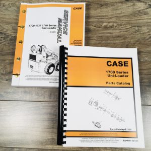 Set Case 1700 1737 1740 Uni-Loader Skidsteer Service Repair Shop Parts Manual