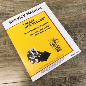 New Holland L445 Skidsteer V1402 Engine Service Manual Repair Shop Book