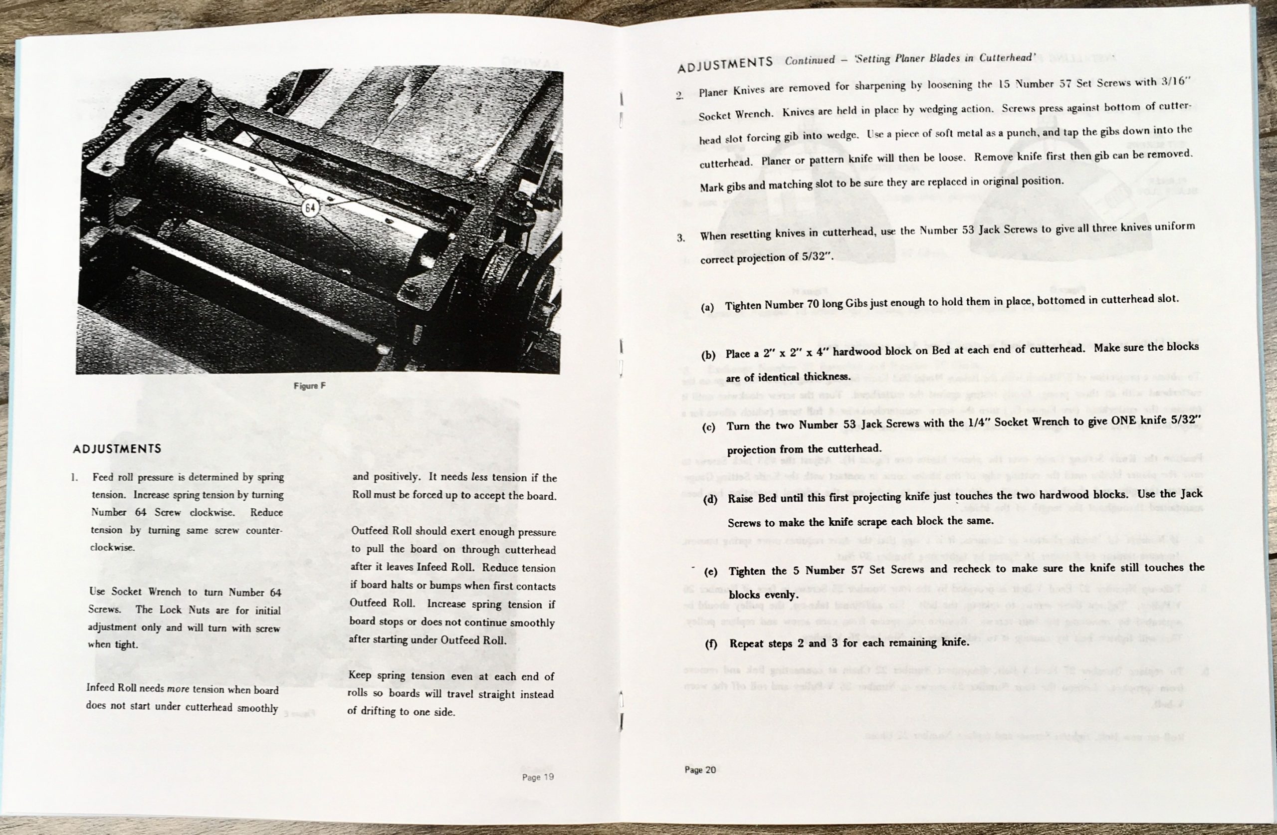 Foley Belsaw 910 912 Wood Planer Moulder Owner Operators Repair Parts Manual Saw - Image 3