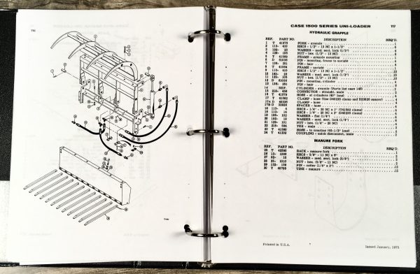 Case 1500 1526 1530 1530B 1537 Uni-Loader Skid Steer Service Manual Parts - Image 14