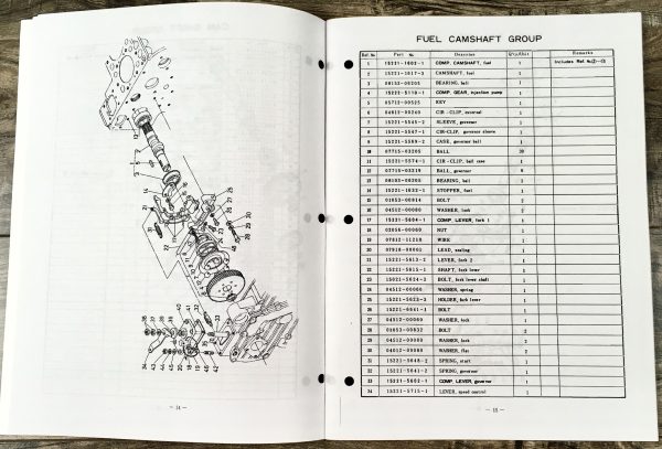 Kubota L175 Tractor Parts Manual Catalog Assembly Book Schematics Exploded Views - Image 3