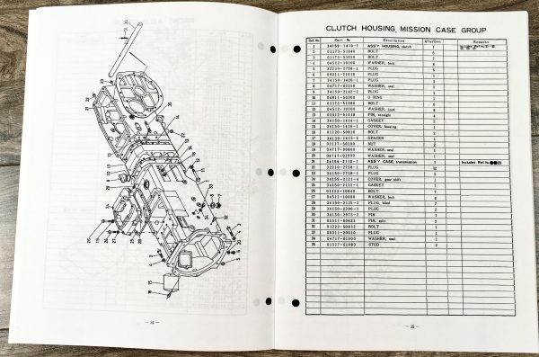 Kubota L175 Tractor Parts Manual Catalog Assembly Book Schematics Exploded Views - Image 5