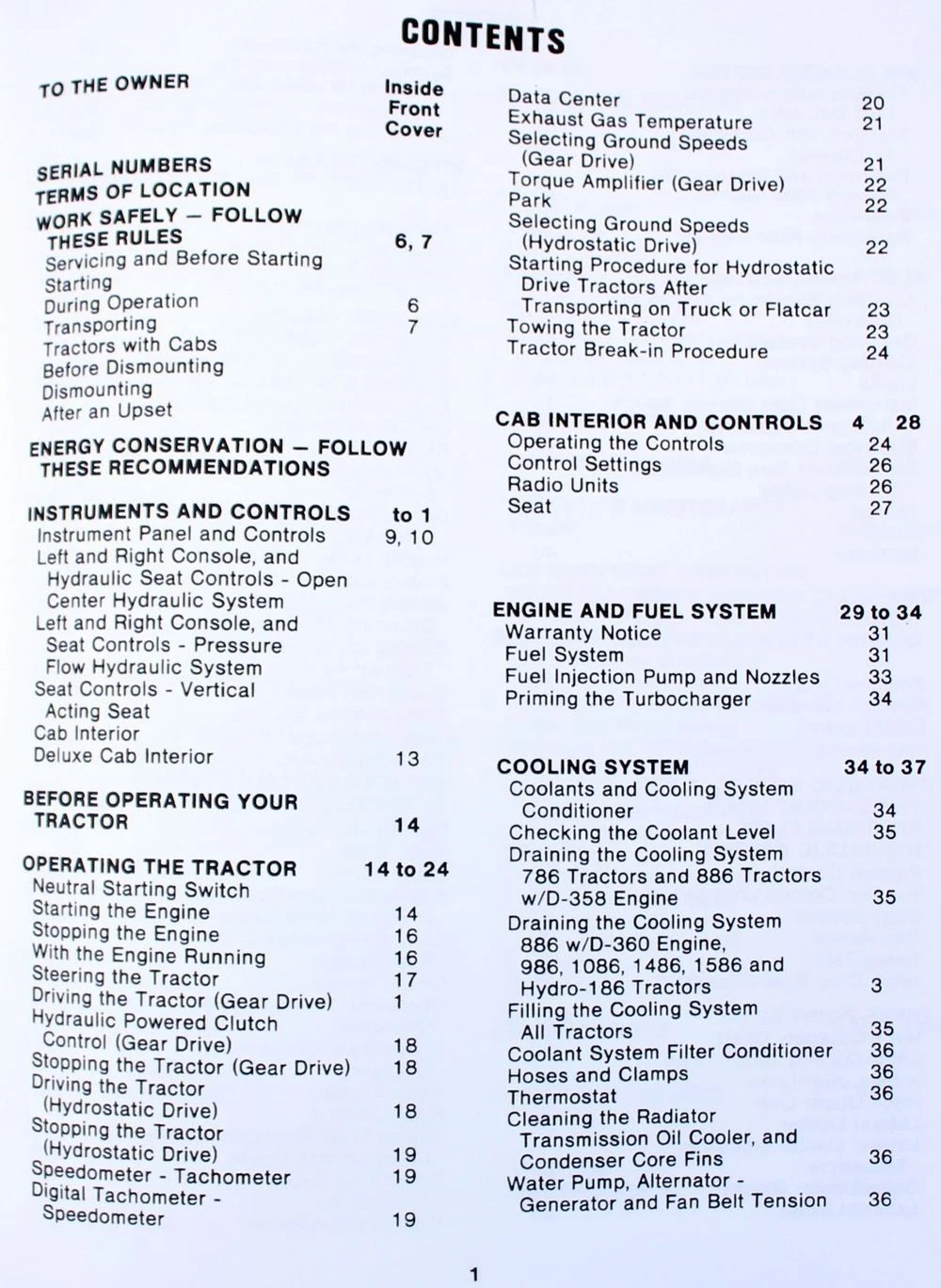 International 886 Tractor Service Parts Operators Manual D-360 S/N 14471 & Down - Image 17