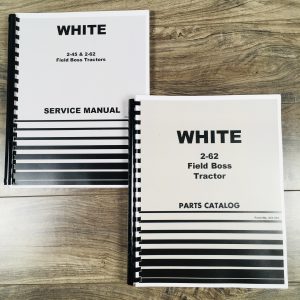 White 2-62 Field Boss Tractor Service Parts Manual Set Repair Workshop Catalog