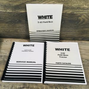 White 2-62 Field Boss Tractor Service Parts Operators Manual Set Repair Workshop Shop Book