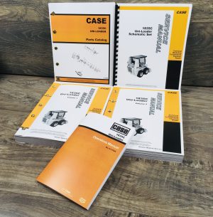 Case 1835C Skid Steer Uni-Loader Service Manual Parts Catalog Operators Set