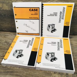 Case 1835C Skid Steer Uni-Loader Service Manual Parts Catalog Set Shop Book