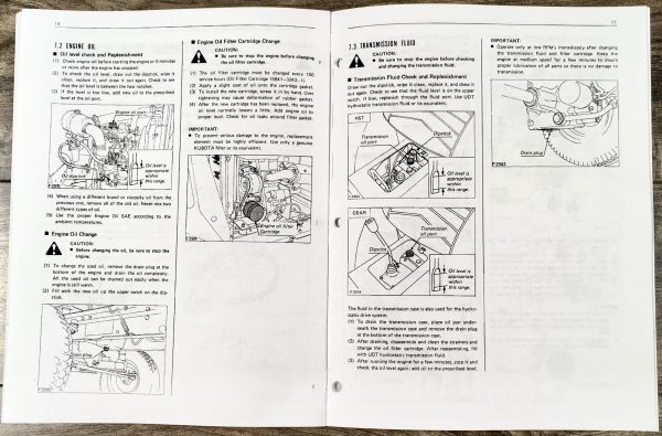 Kubota G3200 G4200 G4200H G5200H G6200H Tractor Operators Owners Manual - Image 3