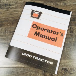 Oliver 1450 Tractor Owners Operators Manual Maintenance Lubrication Adjustments