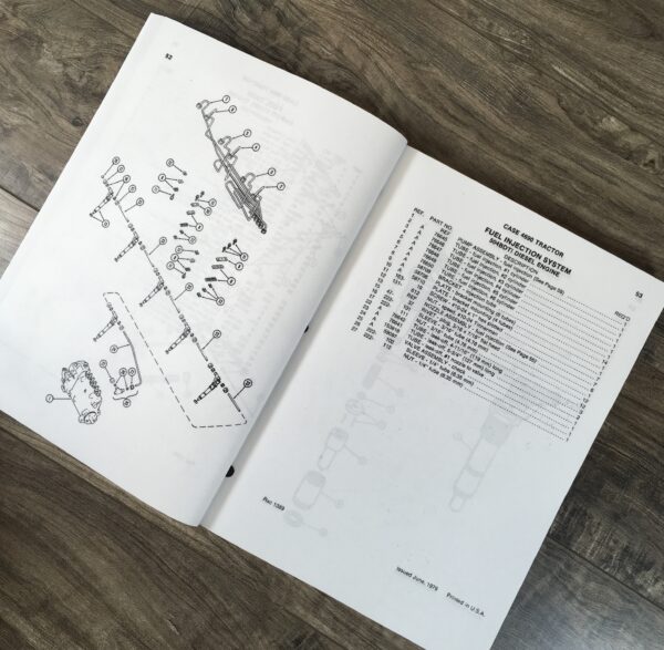 Case 4690 Tractor Parts Manual Catalog Book Exploded Views Schematics Numbers - Image 3