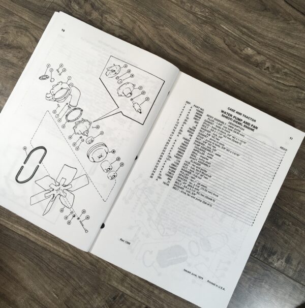 Case 4690 Tractor Parts Manual Catalog Book Exploded Views Schematics Numbers - Image 4