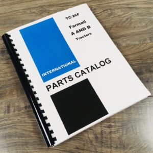 Farmall A Av B Bn Tractor Parts Manual Catalog International Ih Assembly Views